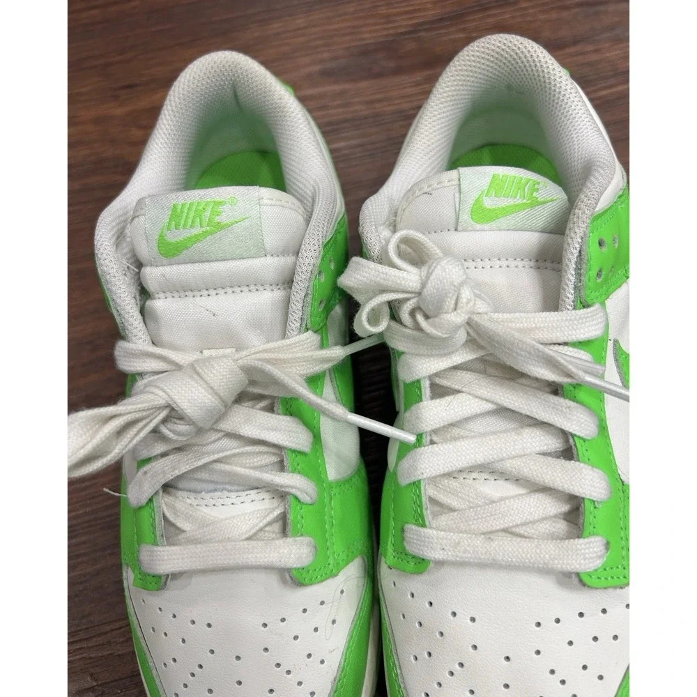 Nike Dunk Low Womens Size 7.5 White Green Strike Athletic Sneaker HV0842-133